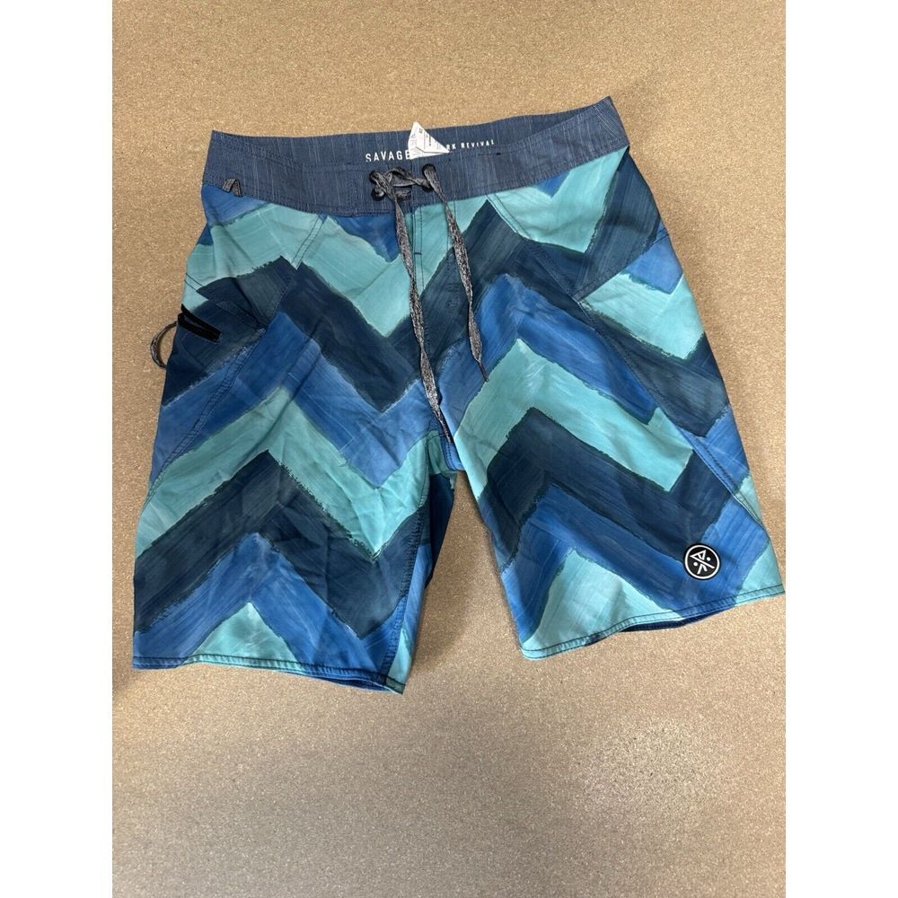 Roark Revival Shorts Mens‎ 28 savage Boardshort Drawstring Elastic Waist